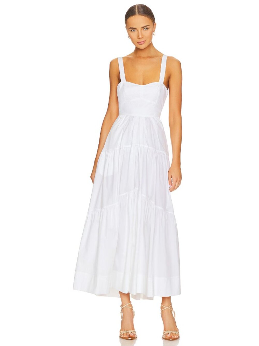 A.L.C. Lily Dress in White Maxi